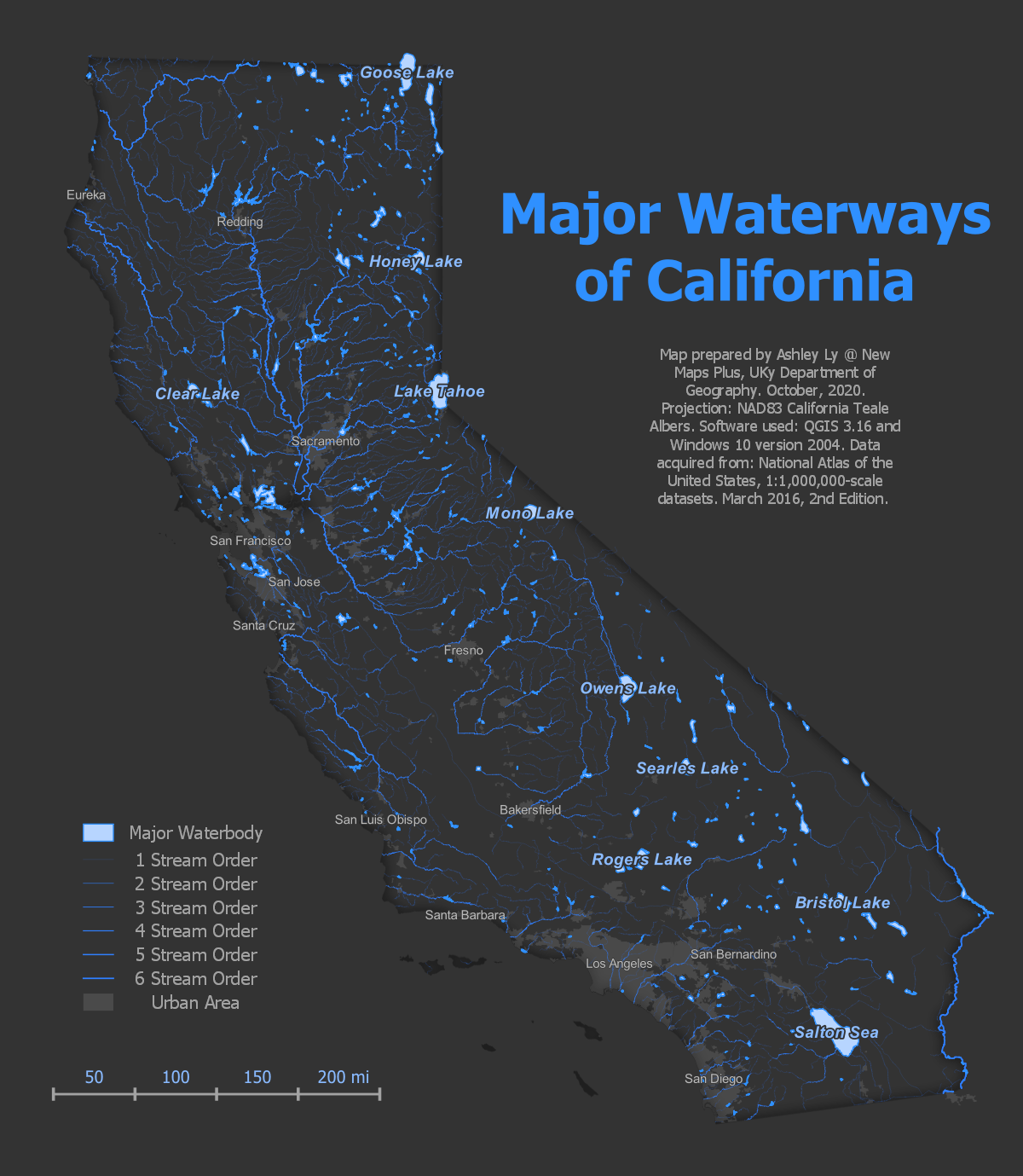 Map of California Waterways